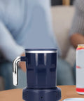 Smart Heated Coffee Mug With Portable Temperature Control Cup and Electric Warmer for cozy office or home use.