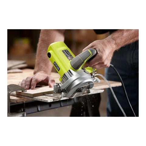 Beast 12 Amp Corded Wet Tile Saw with 4 inch blade in use for cutting tile, showing precise pro-grade cuts with wet cooling system.
