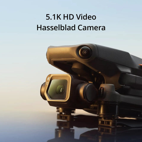 Mavic 3 Classic Drone Only With Four Thirds CMOS Hasselblad Camera, 5.1K Video, close-up on camera and sensors, no controller