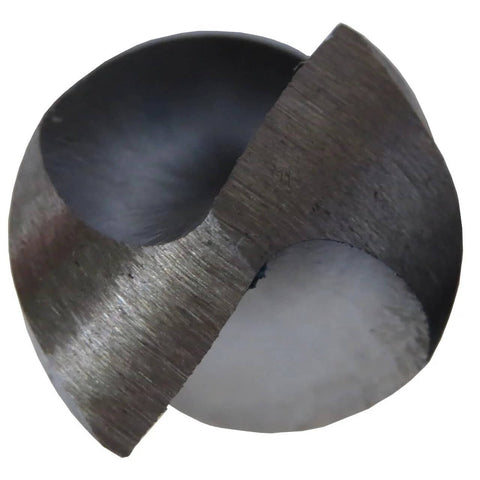 Pipe tap and drill bit set in carbon steel; gray metal, front view.