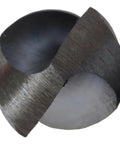 Close-up of tip on 1-15/16 Inch High Speed Steel Reduced Shank Drill Bit With 3/4 Inch Shank DWDRSD Series Black Oxide Finish