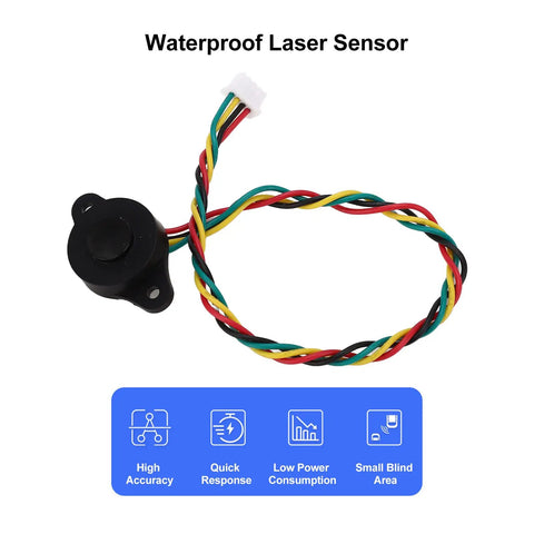 Ultra Accurate Distance Sensor Rangefinder Module With Auto UART Control 3.3V To 5V For Robot Obstacle Avoidance Parking Space Detection