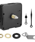 Quartz Clock Movement Replacement Kit Battery Operated Mechanism with Short Shaft and 50mm Spade Hands for DIY Wall Clocks