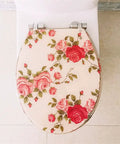 Stylish Floral Design Resin Soft Close Toilet Seat Featuring Smooth Damping Hinges And No Sweat Quick Mount Universal Fit up to 48 cm.