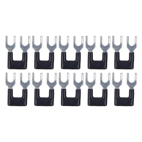 Fork Type Terminal Strip Jumper Block Barrier Electrical Crimp Easy Install Insulated Spade Wire Connector in a row