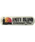 Jaws Fandages Collectible Fashion Bandages Set with 25 Sterile Latex Free Bandages featuring Amity Island design.