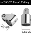 Heavy Duty Bimini Top Hardware Kit For Boats 12 Pieces Marine Grade 316 Stainless Steel Fittings Eye End Caps 7/8 inch