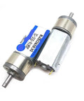 Heavy Duty 6V DC Gear Motor 47RPM Low Speed Reduction Box for DIY Robotics with dual shaft and compact design.