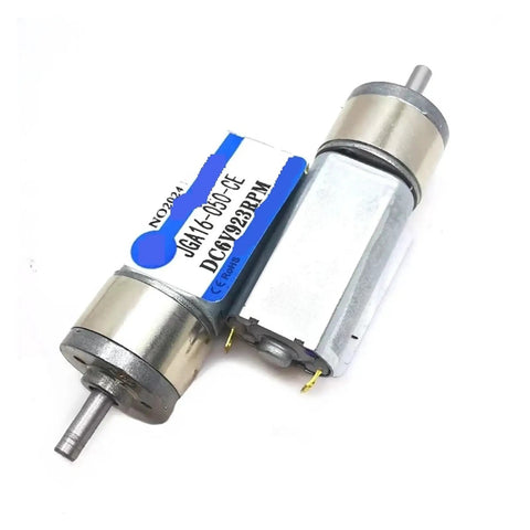 Heavy Duty 6V DC Gear Motor 47RPM Low Speed Reduction Box for DIY Robotics with dual shaft and compact design.
