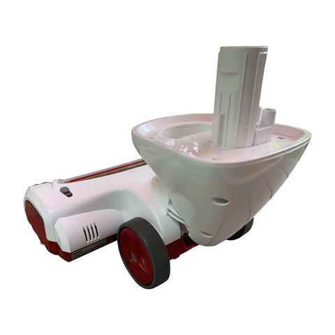 Motorized Floor Nozzle Replacement For Shark NV500 NV501 NV502 NV505 UV560 Vacuum Cleaner Go To Upgrade Brush Head Easy Fit Durable Build Comparable To 1246FC500, showing side angle and brush compartment, white and red design
