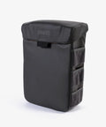 Front view of Trasher Vehicle Trash Can For Cars And Trucks, rugged modular utility bag with waterproof lining and magnetic lid.