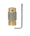Diamond Grinding Bit With Brass Core For Stained Glass And Glass Tile Stone Shaping Tools next to an L-shaped wrench