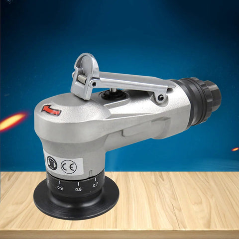 Heavy Duty Handheld Pneumatic Chamfering Machine With A Nifty Swivel Tip, showcasing precision beveling tool on wooden surface.