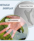 Close-up of Heavy Duty Transparent Door Curtain for Industrial Wash Bays showing high transparency and waterproof fabric.
