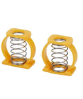 Heavy Duty Yellow Hinge Clamp Spring C Buckle For Brompton Folding Bike Repair Kit Seamless Fit No Tools Needed Plastic Steel Frame Fix Upgrade pair