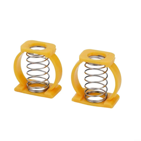 Heavy Duty Yellow Hinge Clamp Spring C Buckle For Brompton Folding Bike Repair Kit Seamless Fit No Tools Needed Plastic Steel Frame Fix Upgrade pair