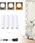 Hollywood Vanity Mirror Lights With 16 LED Bulbs, Dimmable Plug In, 3 Color Modes 300K 4000K 5000K, Stick Up Wall Mount for Makeup