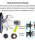 Battle Tested Electric Rebar Bender And Hydraulic Steel Bar Straightener head conversion design for adjusting reinforcement sizes.