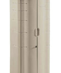 Compact Outdoor Resin Storage Shed With Floor For Home And Backyard Weather Resistant Small Footprint For Garden Tools
