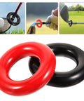 Weighted Golf Swing Rings Set For Quick Warm Up And Skill Mastery Portable Training Accessories in red and black rings