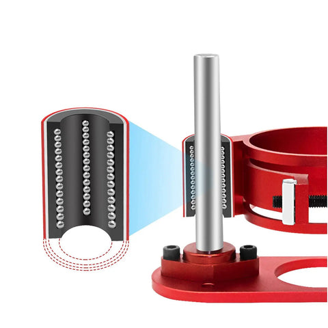 Detailed view of Top Shelf Aluminum Router Plate Kit With Rock Solid Table Insert Lift System for precise electric router adjustments.