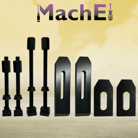 24 Piece Clamp Kit Set M6 for Rotary Tables, Milling Tables, Face Plates, and Vertical Slides on display