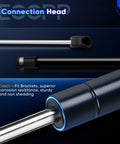 Close-up of connection head on Ford Front Hood Lift Supports Gas Springs For Expedition 1997-2006, F-150 1997-2004.