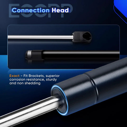 Close-up of connection head on Ford Front Hood Lift Supports Gas Springs For Expedition 1997-2006, F-150 1997-2004.