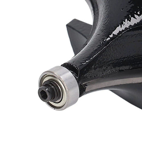 Top Tier Tungsten Carbide Roundover Router Bit With 1/2 Inch Universal Shank for precise wood trimming detail.