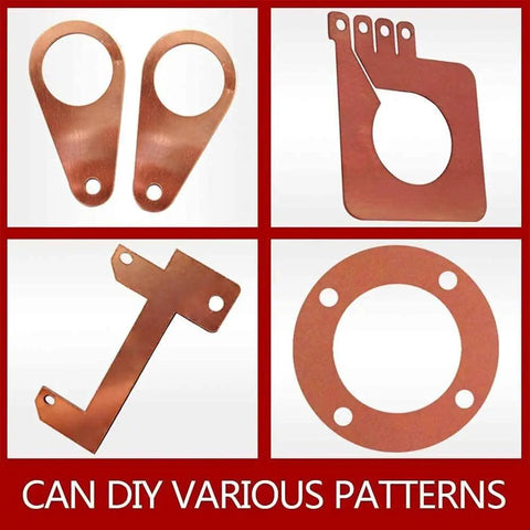 Top Shelf Copper Sheet And Brass Plate Precision Flat Stock 4X6 Inch 100X150mm, DIY copper patterns for welding and fabrications.