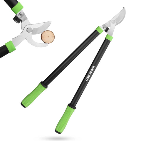 Workhorse Bypass Lopper 28 Inch Heavy Duty Branch Cutter For Trees And Shrubs With About One And A Quarter Inch Cutting Capacity
