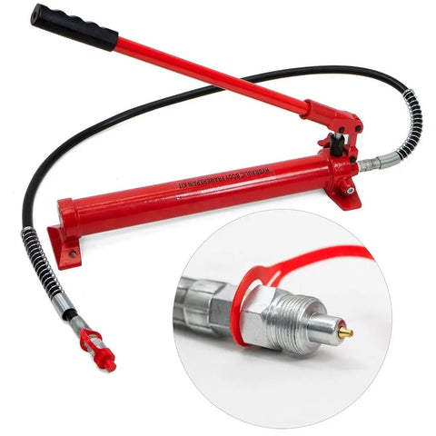 Heavy Duty 10 Ton Hydraulic Portable Power Ram Bad Boy Auto Body Frame Bender Straightener Chassis Realignment Garage Shop Favorite With Rugged Carry Case And Snap Lock Hoses