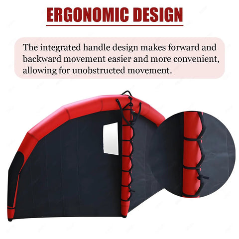 Ergonomic design of the handheld inflatable surfing wing for water sports and kite surfing, featuring a durable TPU build.
