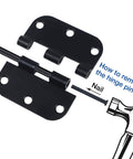 How to remove pin from Six Pack Three Inch Matte Black Interior Door Hinges With Rounded Edges Five Eighth Inch Radius, Heavy Duty