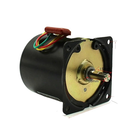 Heavy Duty Ac Gear Motor With Knockout Torque Smooth Low Rpm Operation Built Tough For Industrial Grind with wiring connections.