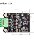 Beast Three Phase DC Brushless Motor Controller 1600W PWM Driver Board dimensions for no-Hall motor, FOC development