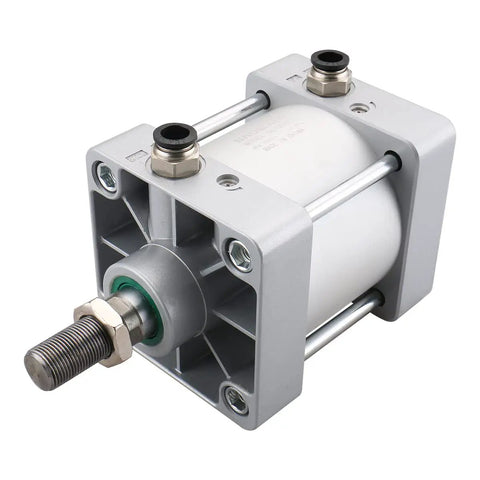 Heavy Duty Pneumatic Air Cylinder 3.94 Inch Bore 0.98 Inch Stroke Double Acting Single Rod Actuator With M20X1.5 Threaded Rod PT 1/2 Port