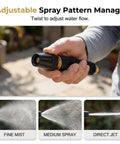 Adjustable Garden Hose Nozzle With Metal Connector, Beast Of A High Pressure Power Washer Sprayer For Car Washing in use