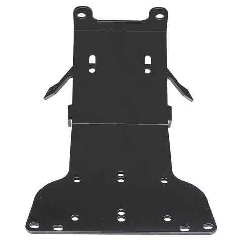 Bolt On ATV Winch Mount For Honda Rancher TRX350 And TRX400 2000 To 2007 Fits 2000 To 3600 Lbs Winches With 4 Hole Or 2 Hole Mount Pattern Easy Install With Full Instructions, black steel