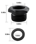 Knockout Hole Saw Arbor Adapter Converts One Half To Five Eighths Thread Fits One Twenty Five Through Six Inch Blades Compatible With Standard Bushing Kits For Plug And Play Setup And Ridiculous Durability, measures 0.60in and 0.48in.