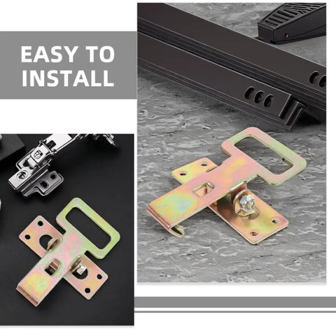 Close-up of Heavy Duty Sofa Position Buckles Set For Secure Stable Couch Connections That Installs Fast And Keeps Sofa Frames Aligned