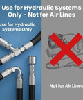 QWORK hydraulic hose fittings, 12-pack, 3/8 inch JIC 37° female swivel crimp connectors in steel