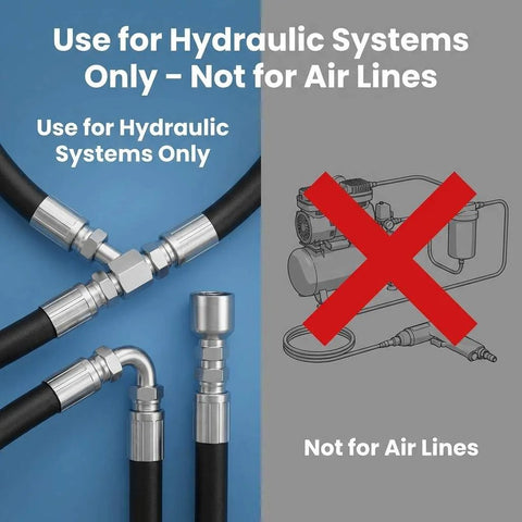QWORK hydraulic hose fittings, 12-pack, 3/8 inch JIC 37° female swivel crimp connectors in steel