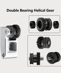 Double bearing helical gear kit with aluminum handle and POM gear for 3D printer upgrade for X1 and P1 series