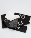 Plastic Locker Number Stickers 51 To 100 Black Acrylic Rectangle 2.36 Inch By 0.98 Inch Waterproof Numbers With Adhesive Back