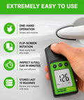 Hardcore Car Paint Thickness Gauge With 1 Micrometer Resolution, 0 To 1250 Micrometers Range, Ferrous And Non Ferrous Detection, Auto Repaint Check, Digital Coating Meter For Used Cars, Dealership Inspections, And Detail Pros, handheld on car door