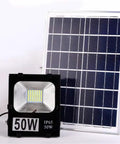 JUDYSSY Home Floodlight, Outdoor Patio Waterproof Solar High Power Super Bright Rural Led Spotlight Ip66/65, Rechargeable Work Light, 50W with solar panel