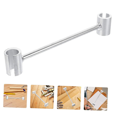 Pro Grade Heavy Duty Adjustable Door Hinge Repair Tool with Precision Hinge Adjustment Wrench, stainless steel view