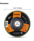 Four And A Half Inch Aluminum Oxide Flap Disc 10 Pack For Auto Body Sanding And Grinding Wheel 40 Grit For Rust Paint Removal