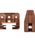 No Fuss Easy Install 20 Plastic Drawer Slide Track Guides For Center Mount Drawers Replacement Parts Kit For Dressers Nightstands And Kenlin Rite Trak 1 Drawer Systems, brown plastic guides